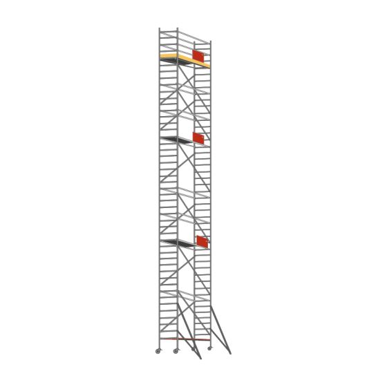 Alu Fahrgerüst Mod. D Standardausführung - Breite: 0,70 m - Gerüstl.: 3,05 m, Arbeitsh.: 14,30 m