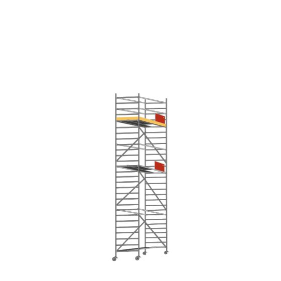 Alu Fahrgerüst Mod. E Standardausführung - Breite: 1,30 m - Gerüstl.: 2,50 m, Arbeitsh.: 8,30 m