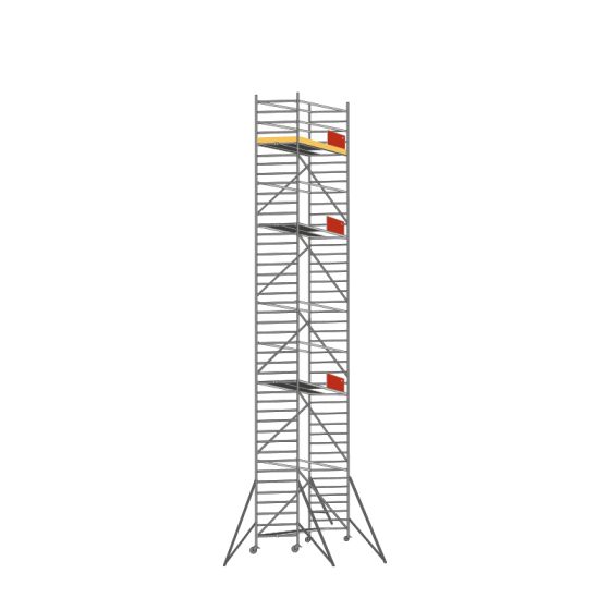 Alu Fahrgerüst Mod. E Standardausführung - Breite: 1,30 m - Gerüstl.: 2,50 m, Arbeitsh.: 12,30 m