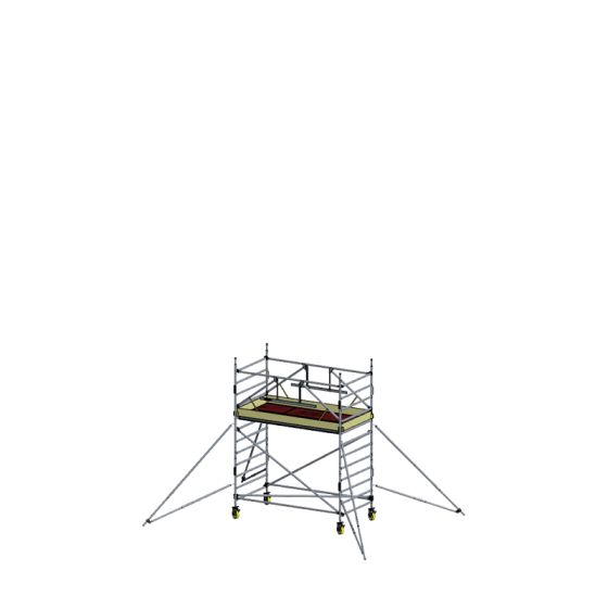 Alu Fahrgerüst Mod. E neue Norm SAFE - Breite: 1,30 m - Gerüstl.: 1,80 m, Arbeitsh.: 4,30 m