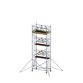 Alu Fahrgerüst Mod. E neue Norm SAFE - Breite: 1,30 m - Gerüstl.: 2,50 m, Arbeitsh.: 8,30 m